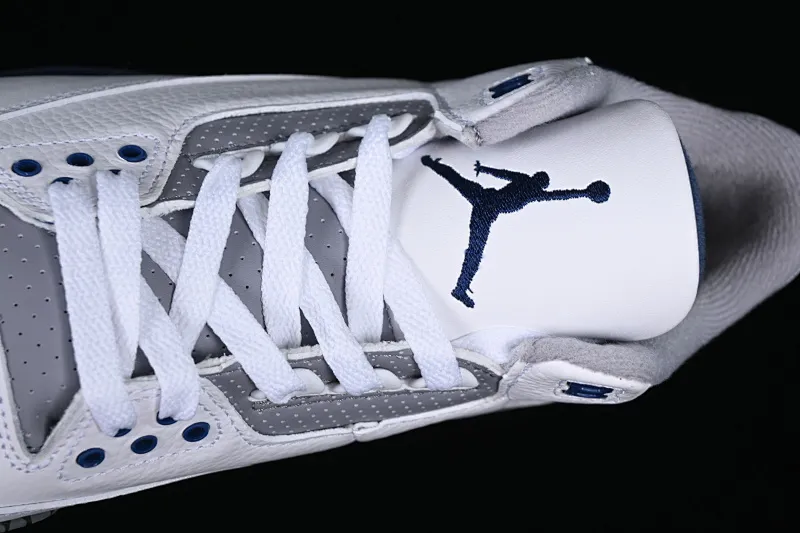 All categories Air Jordan Jordan series basketball shoes Air Jordan 3 L version Air Jordan 3 Retro "Midnight Navy" AJ3 Joe 3 midnight blue cement color CT8532-140